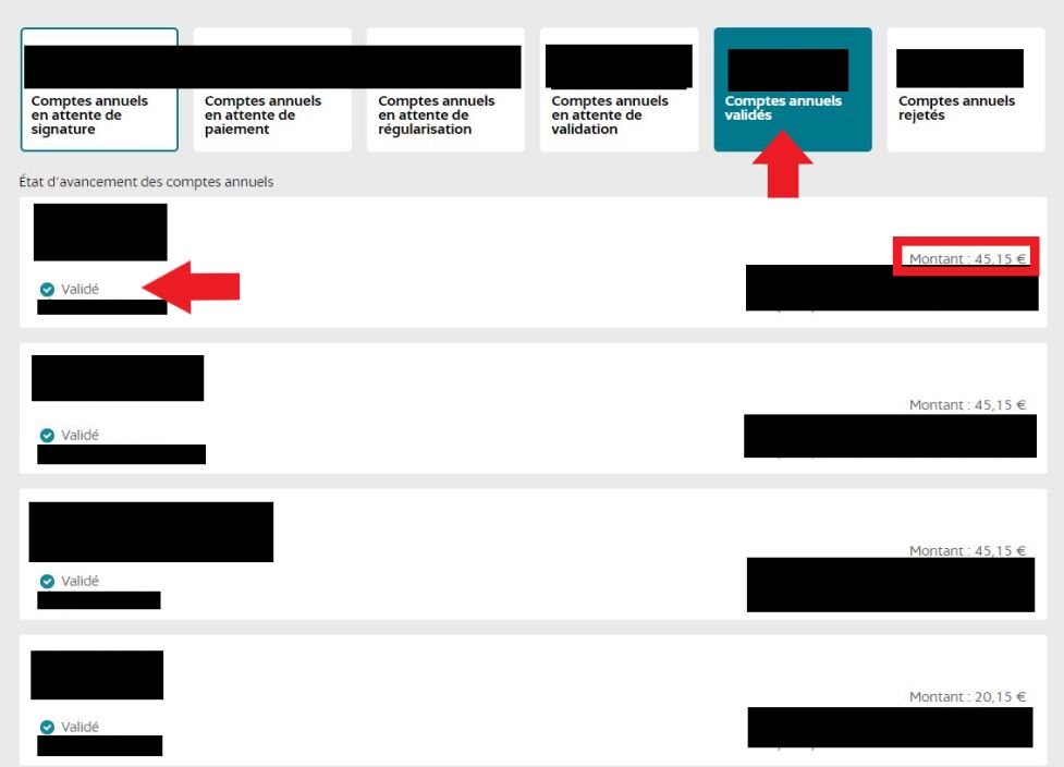 Facture dépôt compte INPI étape 1