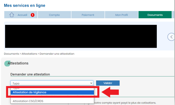 Attestation de vigilance 2